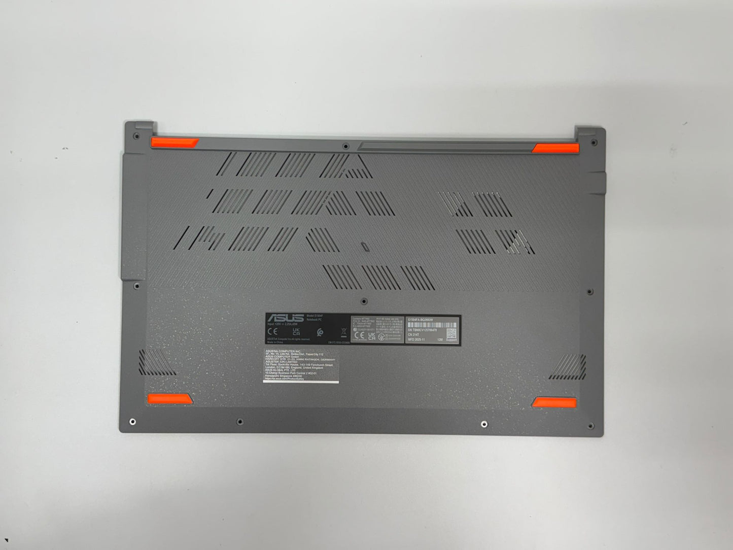 New Asus VivoBook Go 15 E1504FA Laptop Bottom Base Cover Lower Case Grey